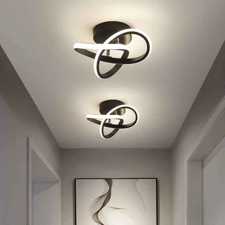 Adjustable Energy-Saving LED Ceiling Lamp with Three Rings