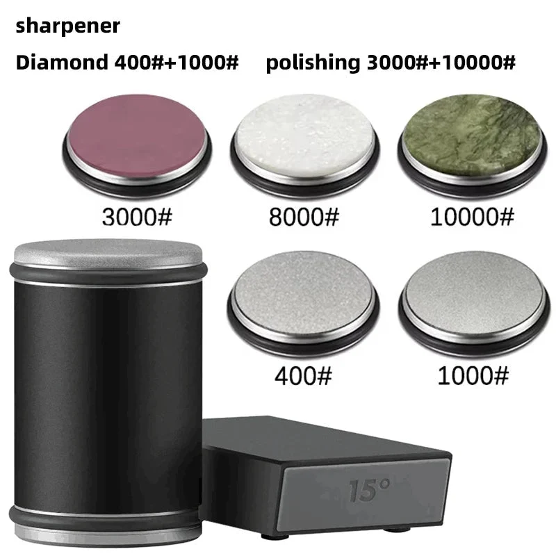 Compact Precise Magnetic Roll-Up Knife Sharpener with Dual Angle
