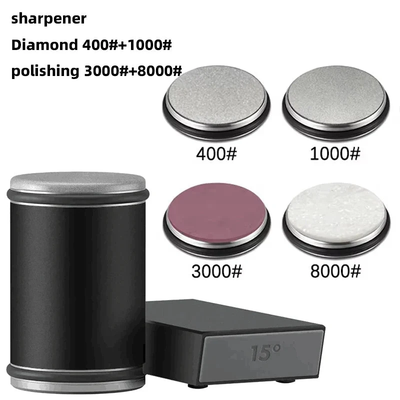 Compact Precise Magnetic Roll-Up Knife Sharpener with Dual Angle