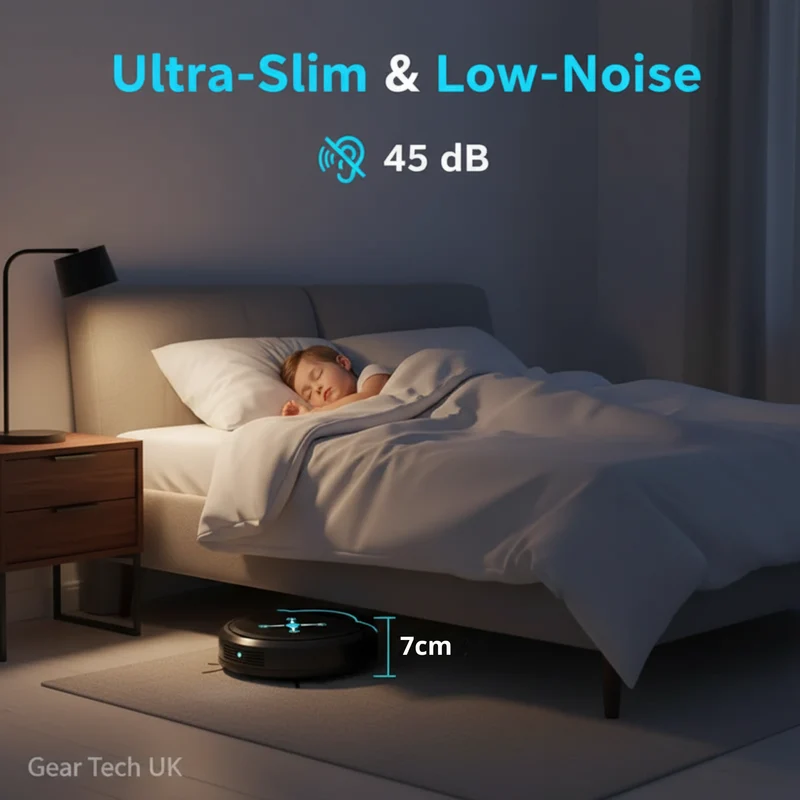 Smart Automatic 3-in-1 Robot Vacuum Cleaner with Long Battery Life