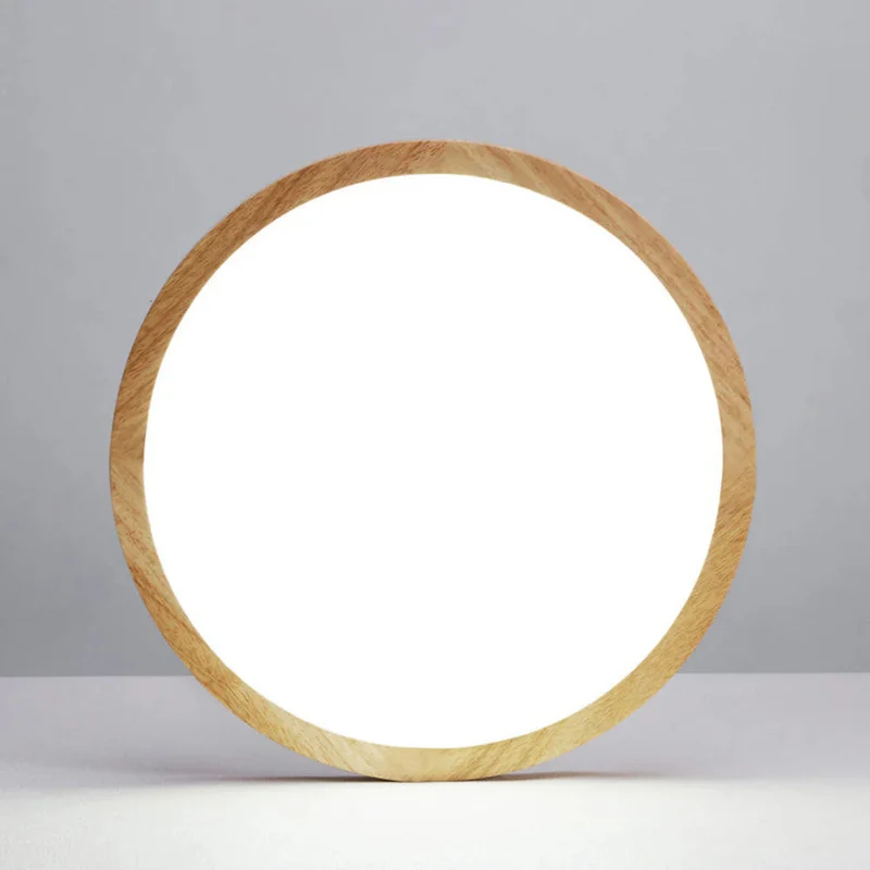 Stylish Round Flush Mount Ceiling Lamp – Modern Minimalist Japanese Style