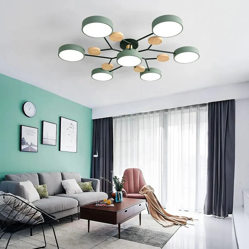 Subtle Geometric Round LED Ceiling Lamp for Modern Rooms