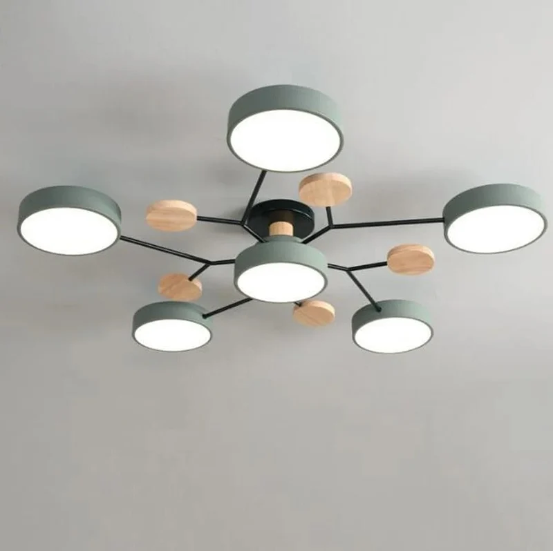 Subtle Geometric Round LED Ceiling Lamp for Modern Rooms