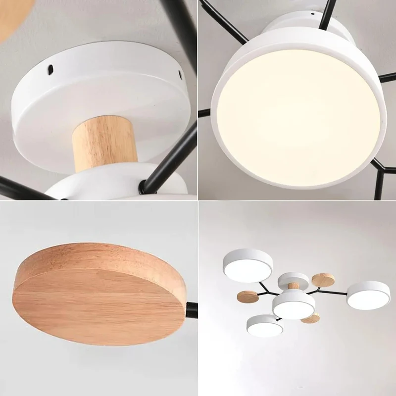 Subtle Geometric Round LED Ceiling Lamp for Modern Rooms