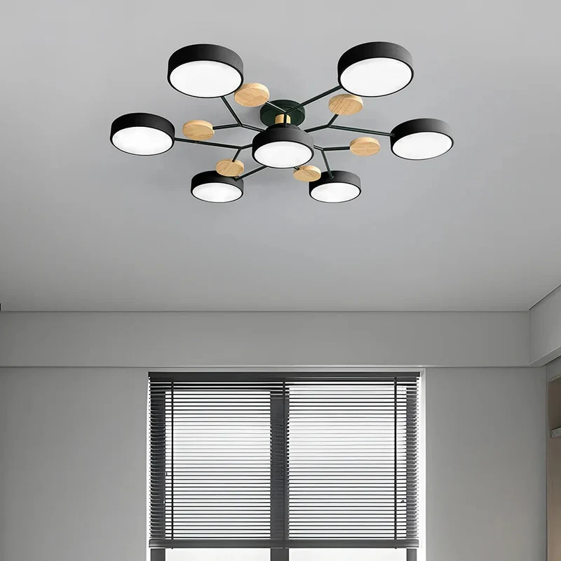 Subtle Geometric Round LED Ceiling Lamp for Modern Rooms