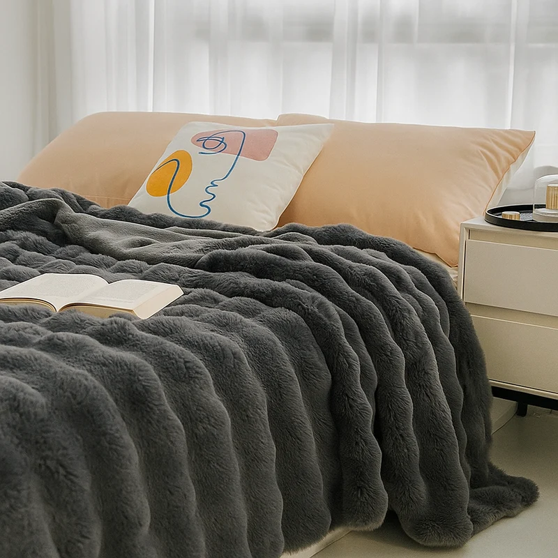 Cozy Soft Premium Bunny Blanket for Living Room and Bedroom