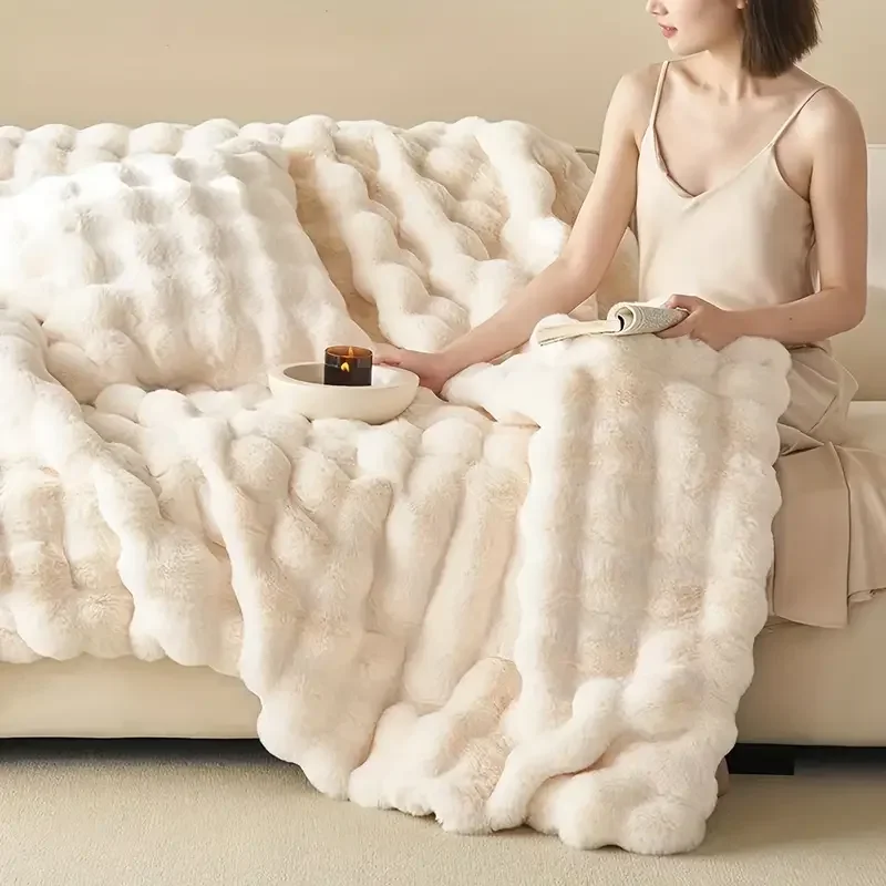 Cozy Soft Premium Bunny Blanket for Living Room and Bedroom