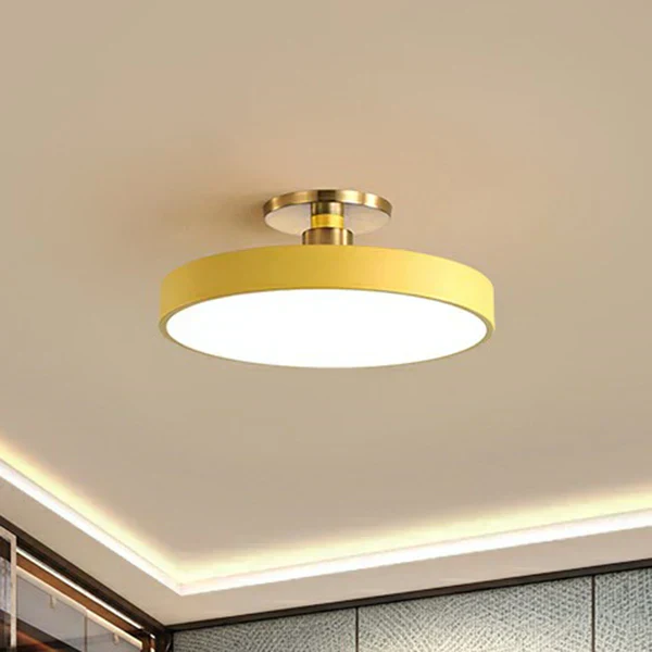 Stylish Round LED Ceiling Lamp in Scandinavian Style