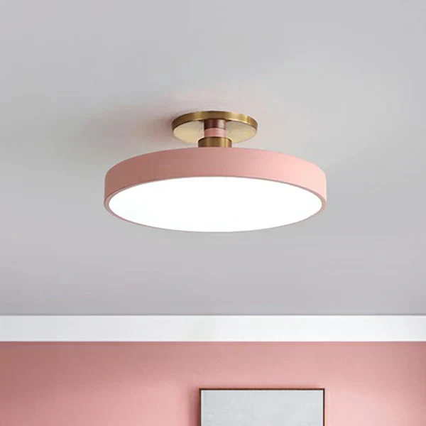 Stylish Round LED Ceiling Lamp in Scandinavian Style