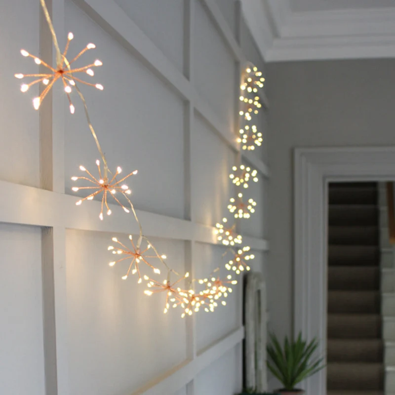 Decorative LED Starburst Lights – Warm White, Fireworks Effect