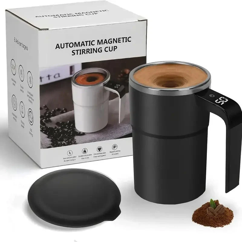 Portable Electric Thermal Kitchen Mug with Charging Function and Temperature Display