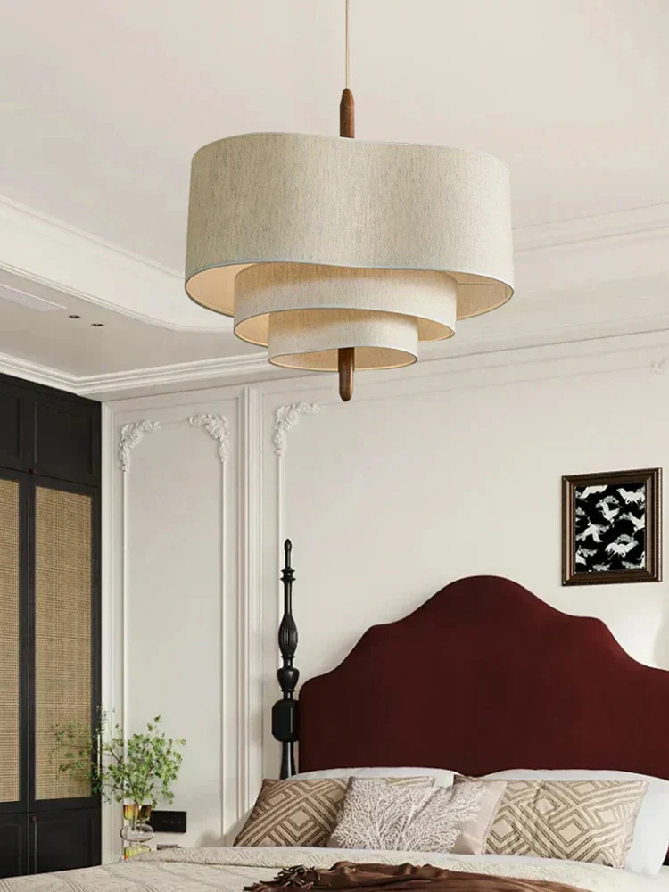 Decorative Stylish Fabric Pendant Chandelier Lamp