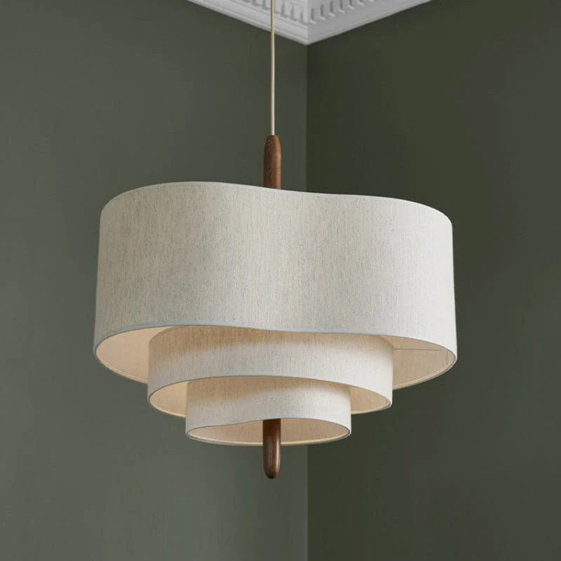 Decorative Stylish Fabric Pendant Chandelier Lamp