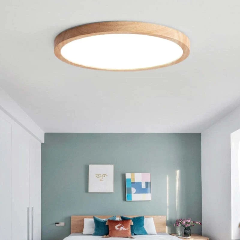 Modern dimmable LED ceiling lamp with three-color lighting for living room and bedroom