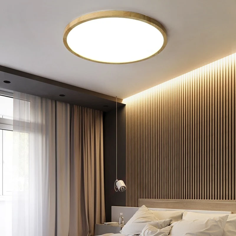 Modern dimmable LED ceiling lamp with three-color lighting for living room and bedroom