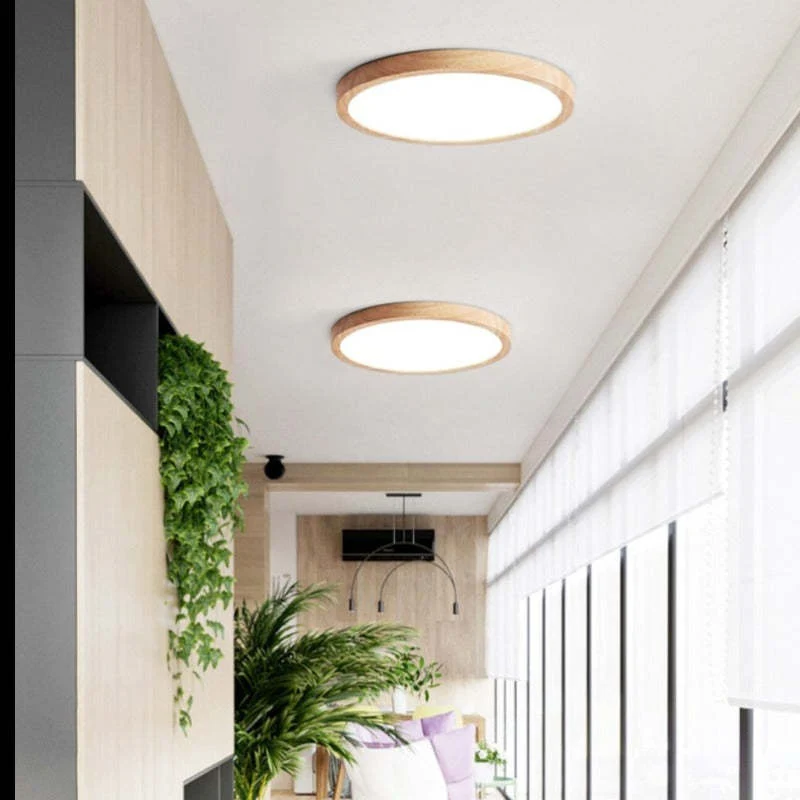 Modern dimmable LED ceiling lamp with three-color lighting for living room and bedroom