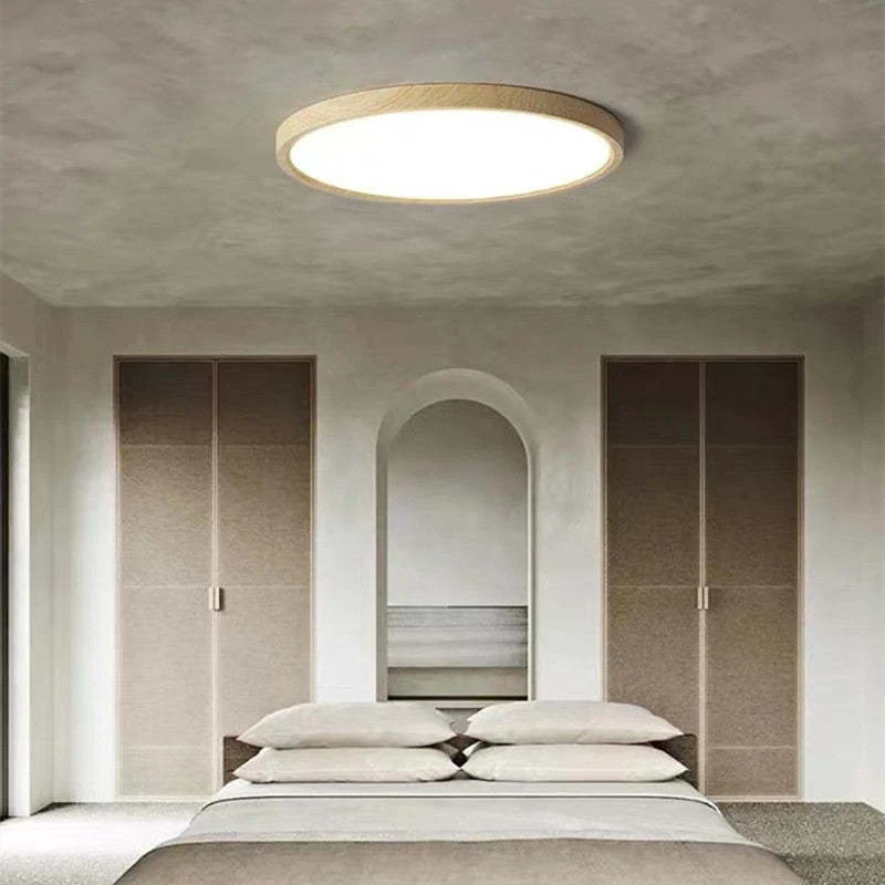 Modern dimmable LED ceiling lamp with three-color lighting for living room and bedroom