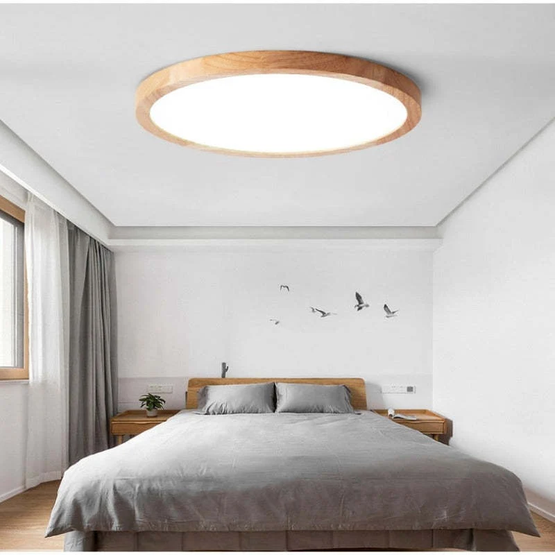 Modern dimmable LED ceiling lamp with three-color lighting for living room and bedroom