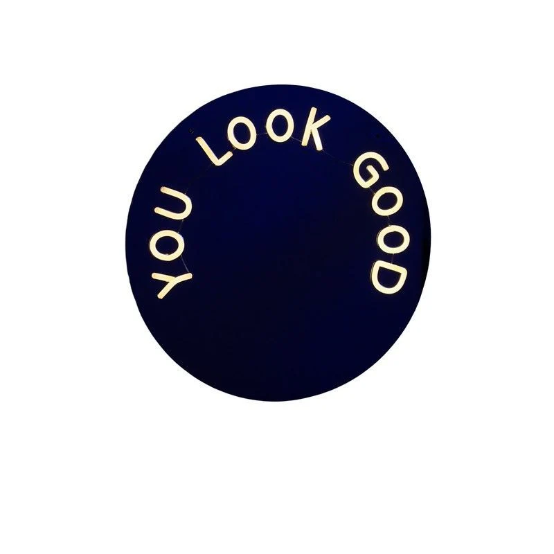 BLOGO Specchio Luminoso al Neon "Mirror Mood - You Look Good"