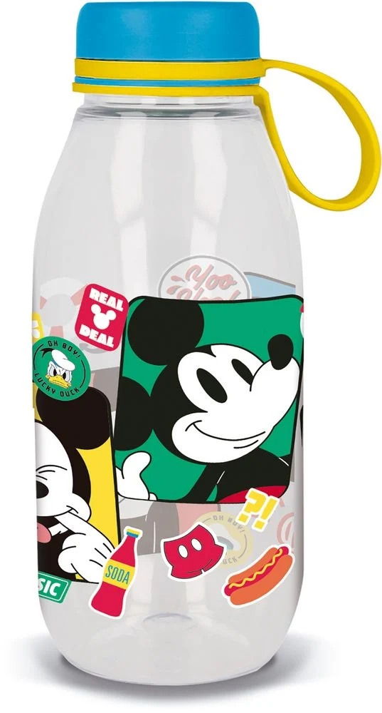 TATAWAY Disney Borraccia Ecozen trasparente per in tritan Mickey Mouse 460 ml