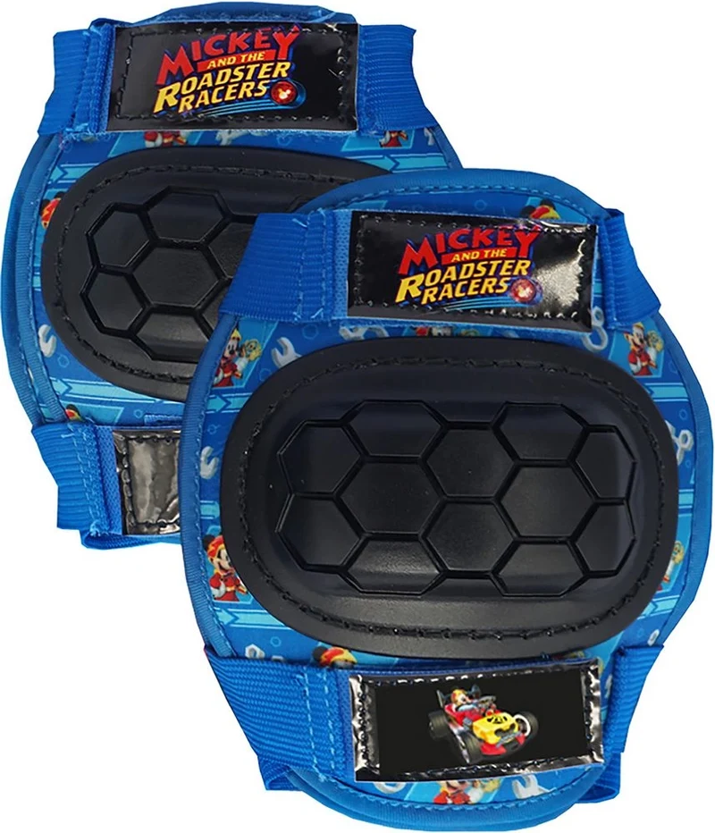 TATAWAY Kit con gomitiere e ginocchiere Disney Mickey Mouse da 3-6 anni TagliaxS