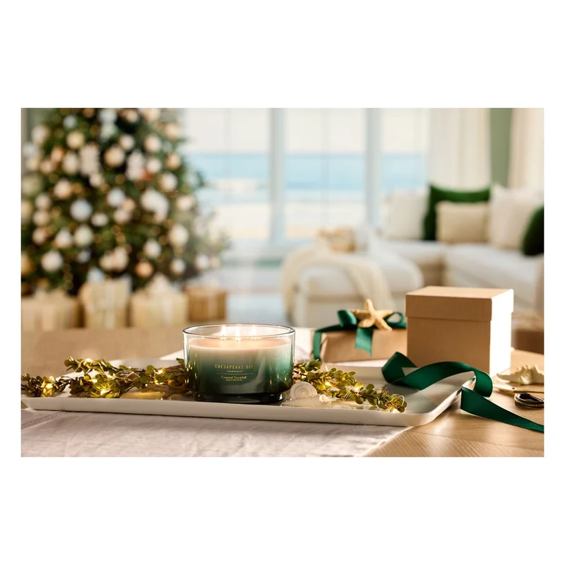 Candela a 3 Stoppini Chesapeake Bay Candle Coastal Snowfall
