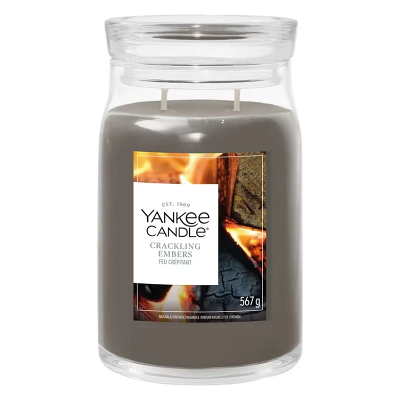 Candela Giara Grande Yankee Candle Signature Crackling Embers