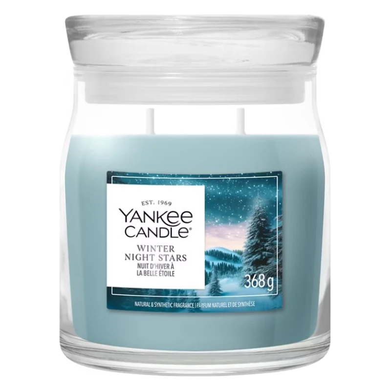 Candela Giara Media Yankee Candle Signature Winter Night Stars