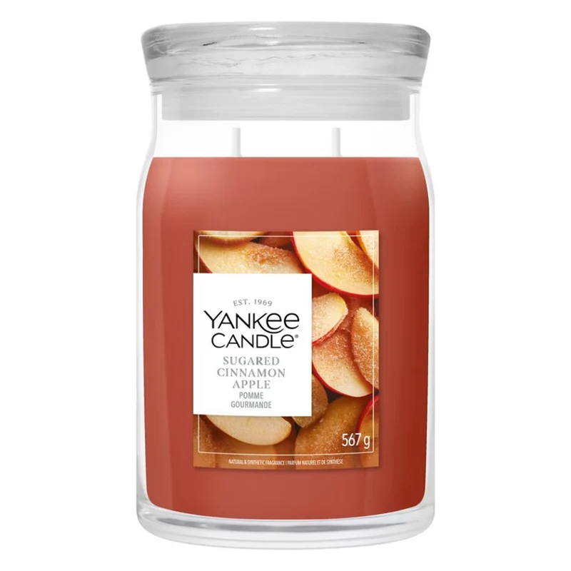 Candela Giara Grande Yankee Candle Signature Sugared Cinnamon Apple