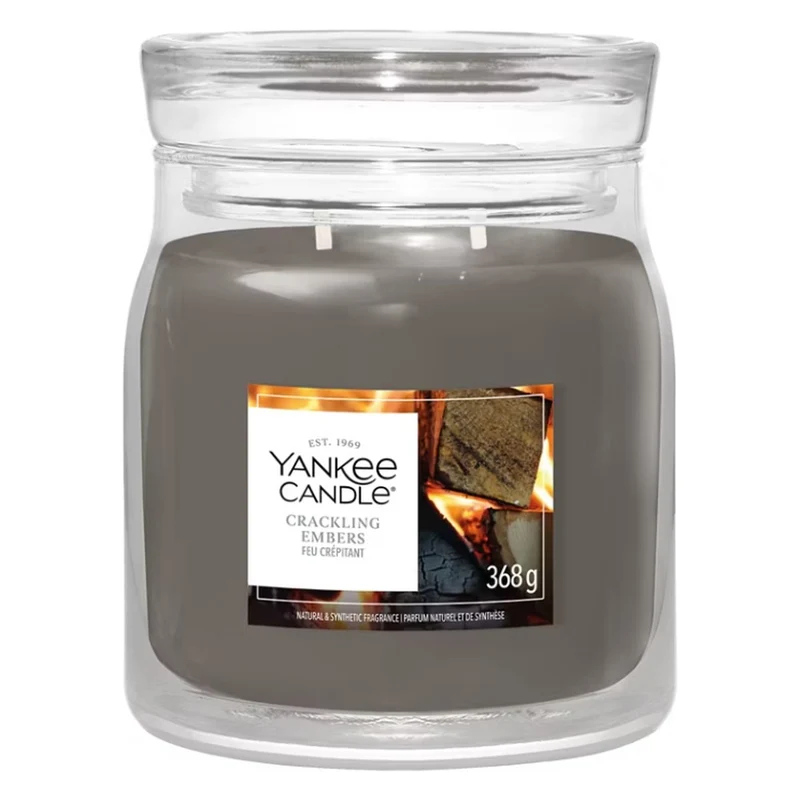 Candela Giara Media Yankee Candle Signature Crackling Embers