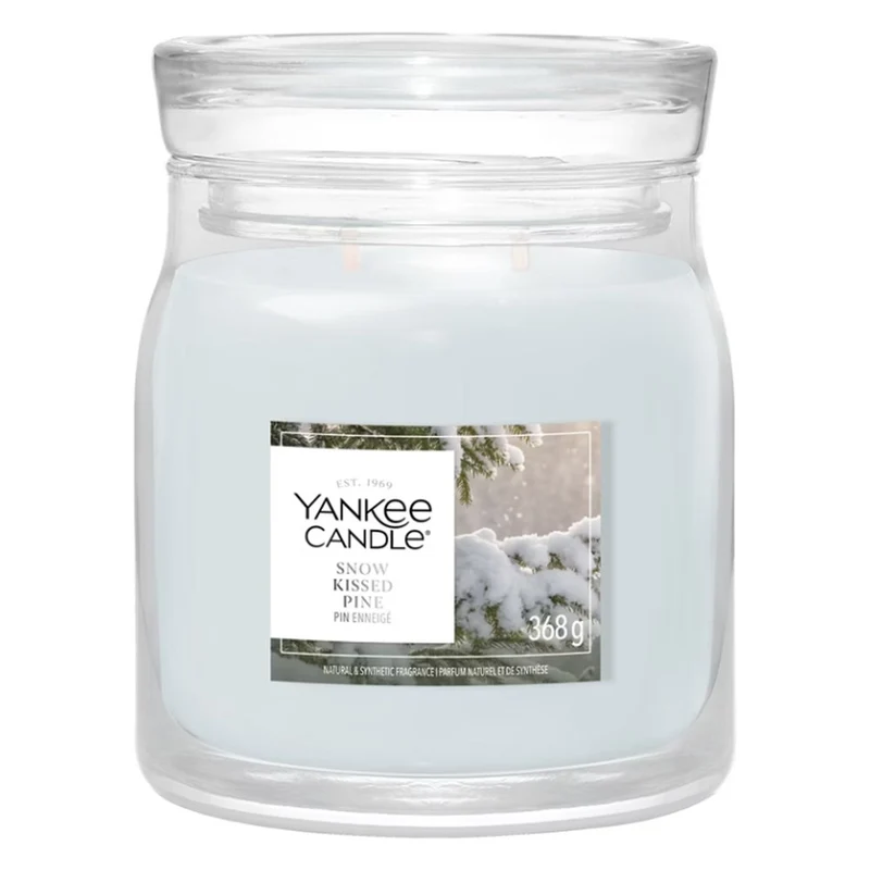 Candela Giara Media Yankee Candle Signature Snow Kissed Pine