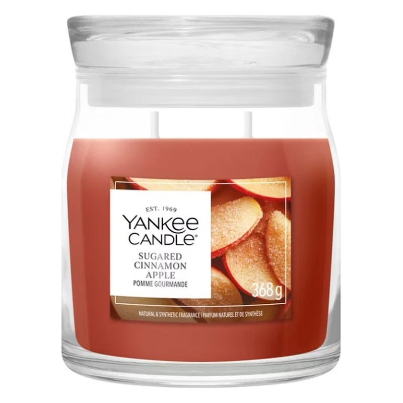 Candela Giara Media Yankee Candle Signature Sugared Cinnamon Apple