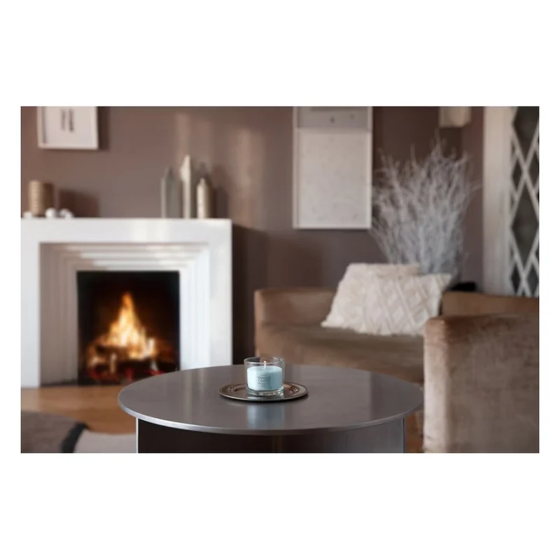 Candela Votiva in Vetro Yankee Candle Signature Snow Kissed Pine