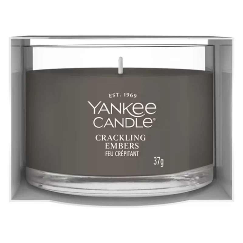 Candela Votiva in Vetro Yankee Candle Signature Crackling Embers