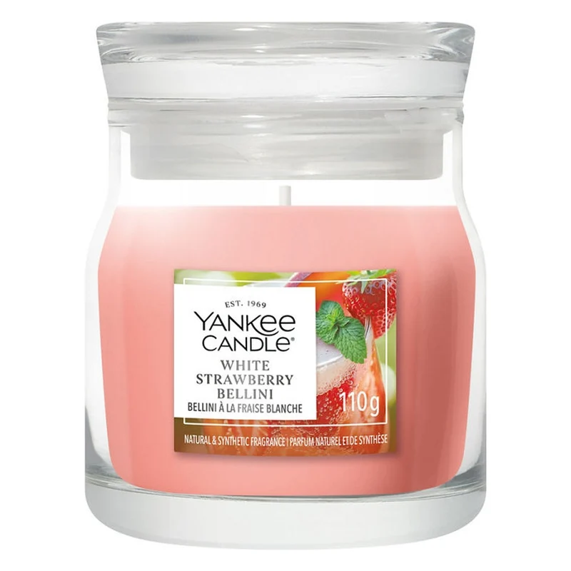 Candela Giara Piccola Yankee Candle Signature White Strawberry Bellini