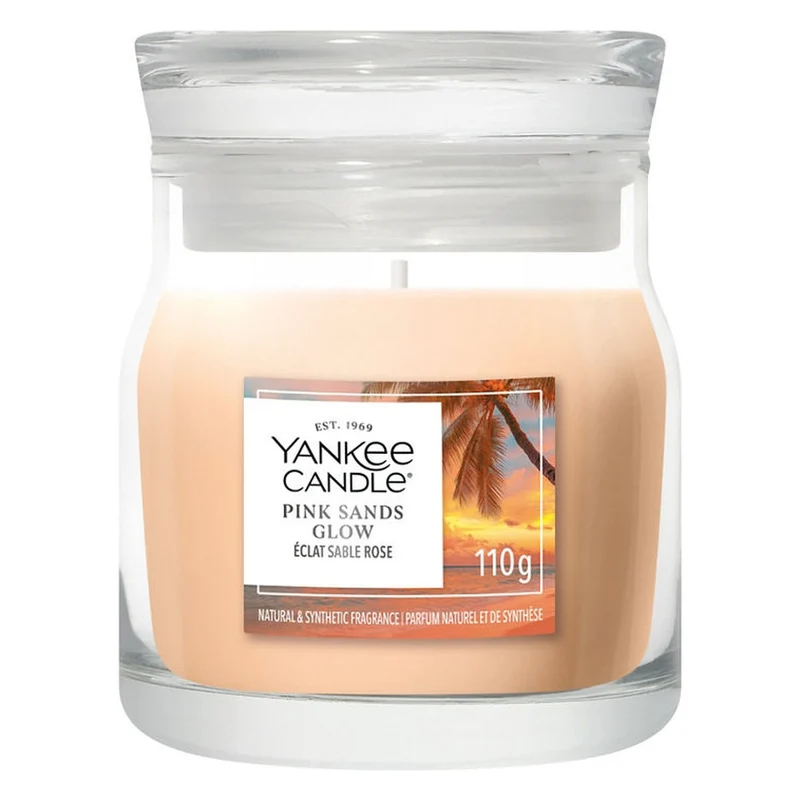 Candela Giara Piccola Yankee Candle Signature Pink Sands Glow