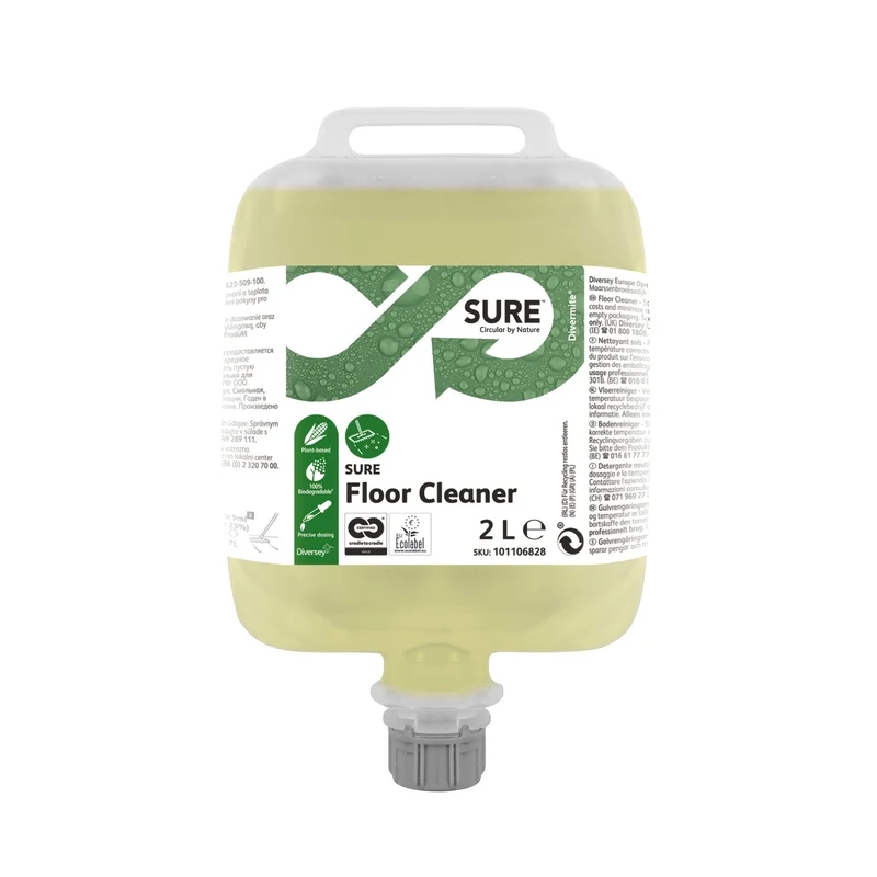 Detergente neutro per pavimenti in Divermite Diversey SURE Floor Cleaner DVM 2 litri DISPONIBILE IN 7 GIORNI LAVORATIVI