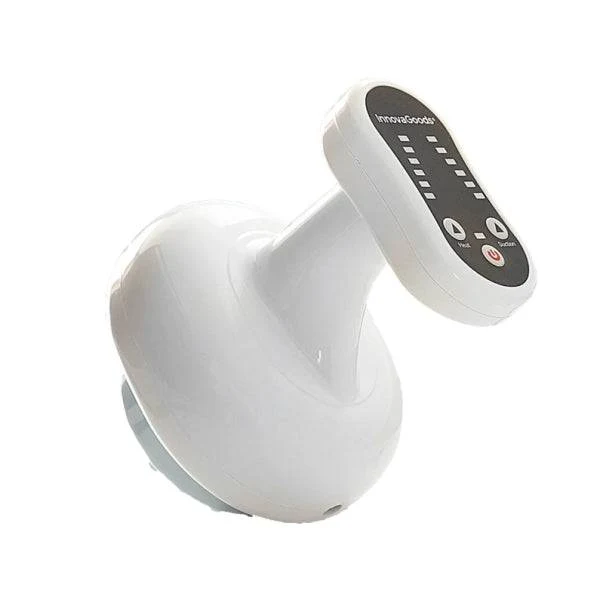 Innovagoods Cellout Massaggiatore Anticelulitico Suzione e Calore Ricaricabile - Vacuumterapia - Intensità Regolabile - Ricaricabile USB - Design Portatile - Colore Bianco