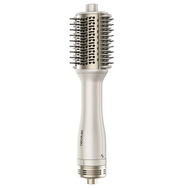 Cecotec Air DryBold Spazzola Soffiante - 1200W - Piastre Riscaldanti - Temperatura Regolabile - Rivestimento Ceramico - Generatore di Ioni - Multifunzione - Punta Fredda - Colore Bianco