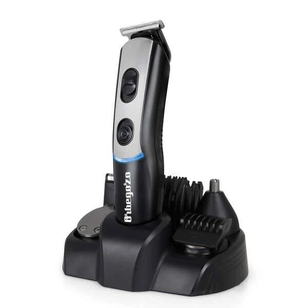 Orbegozo CTP 1840 Tosacapelli Multifunzione - 7 in 1 per Capelli - Naso e Barba - Ricaricabile e con Opzione Uso con Cavo - Accessori e Adattatore di Ricarica Inclusi - Pratico e Versatile