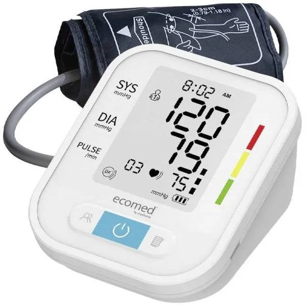 Medisana BU95E Sfigmomanometro da Braccio Automatico - Misurazione Oscillometrica Precisa con Rilevamento Aritmie - Display Grande 65x50mm - Memoria 2 Utenti x 90 Misurazioni - Bracciale 22‑42cm