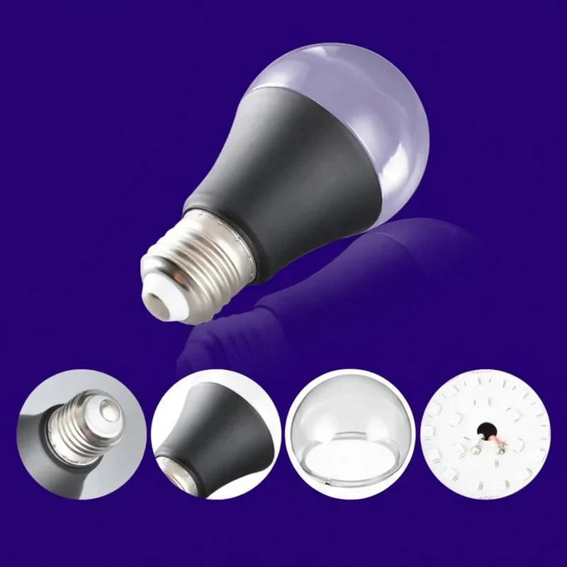 Halloween UV LED Light Bulb with Motion Sensor, E27, Blacklight Effect for Decoration
