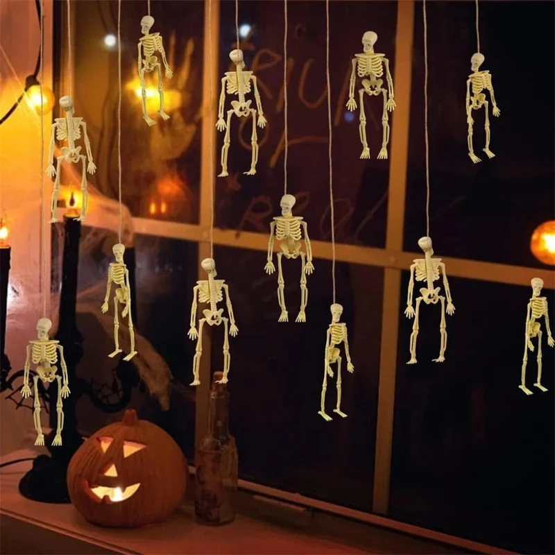 Halloween Decorative Skeletons with Movable Joints for Party Decorations