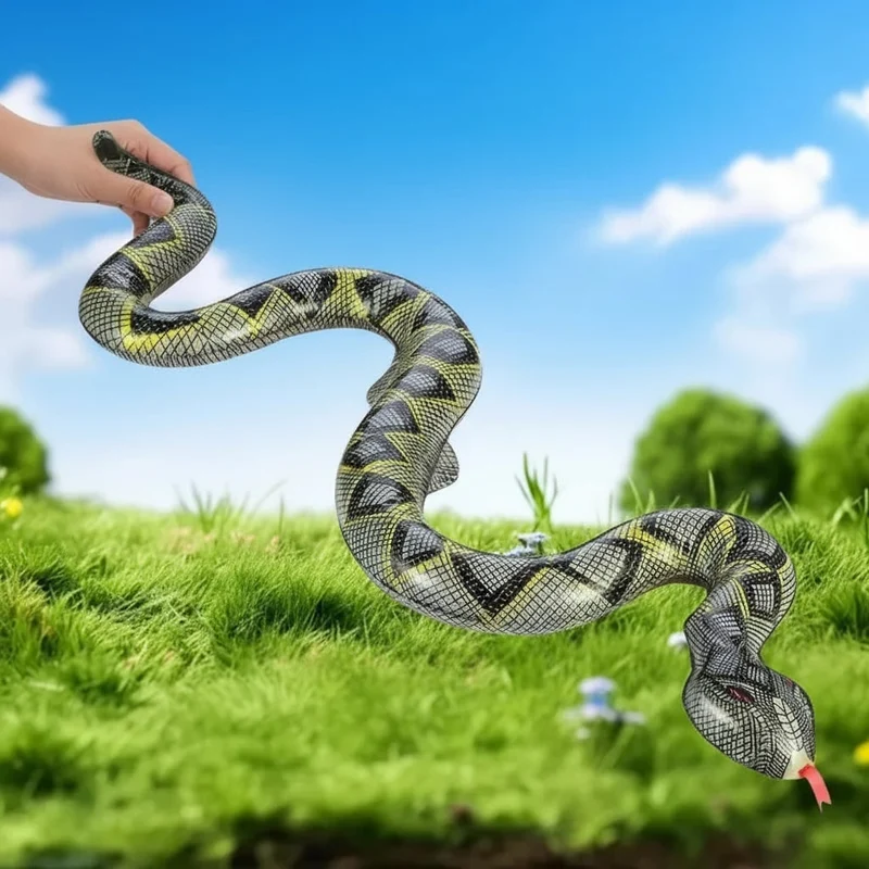 Halloween Inflatable Garden Snake Decoration, Scary Prop for a Haunted House