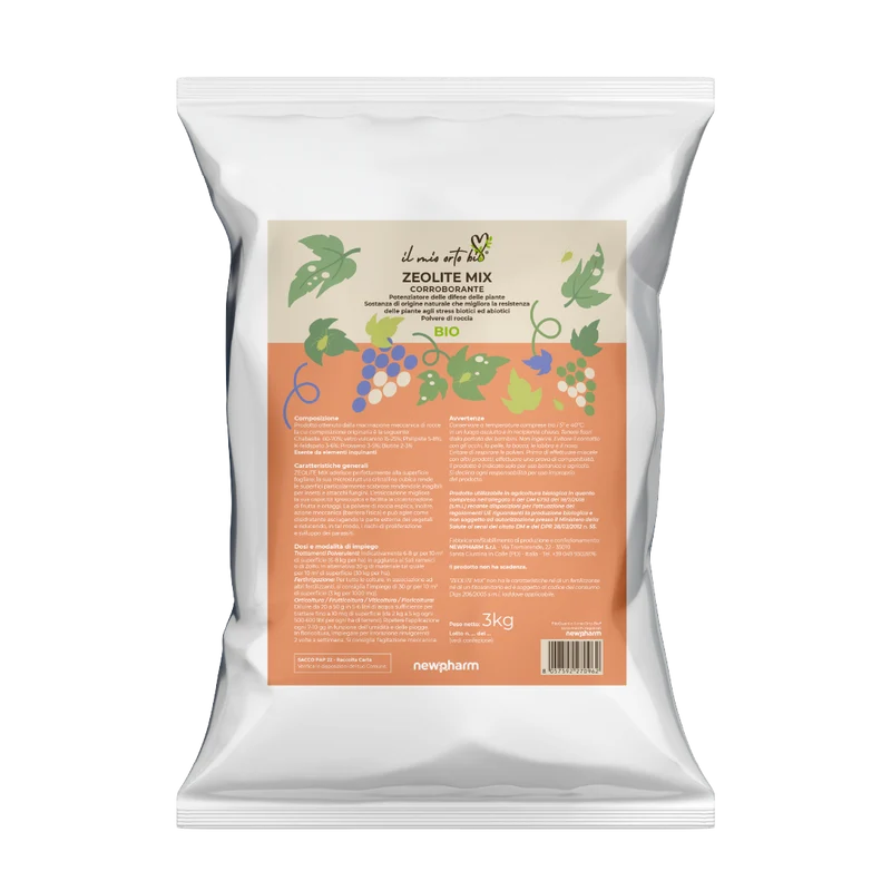 Corroborante protezione piante Newpharm Zeolite Mix Polvere di Roccia 1 kg