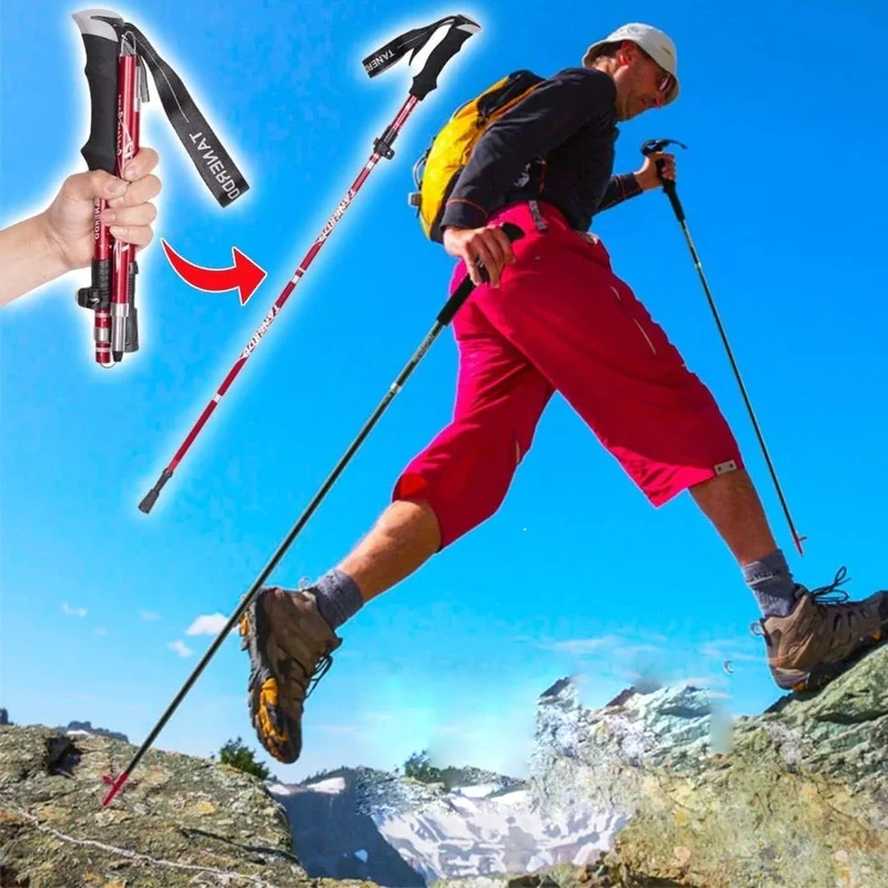 Wandelstokken – Opvouwbaar tot 35 cm en verstelbaar van 110 tot 135 cm