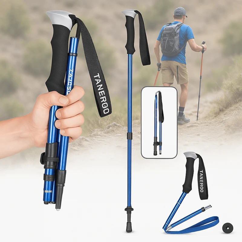 Wandelstokken – Opvouwbaar tot 35 cm en verstelbaar van 110 tot 135 cm