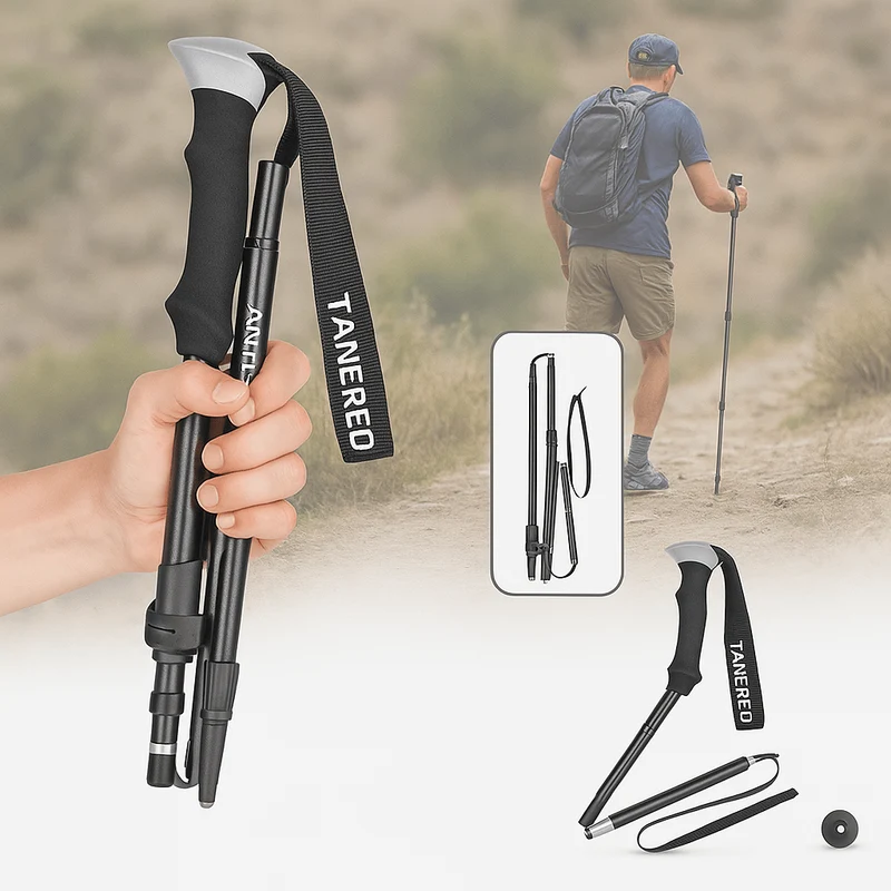Wandelstokken – Opvouwbaar tot 35 cm en verstelbaar van 110 tot 135 cm