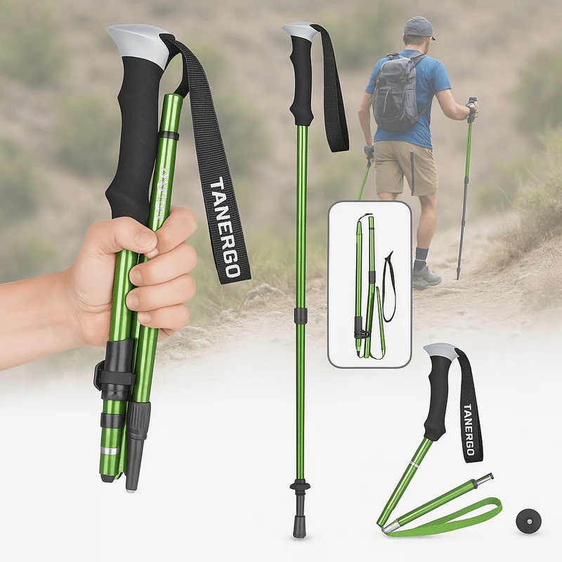 Wandelstokken – Opvouwbaar tot 35 cm en verstelbaar van 110 tot 135 cm