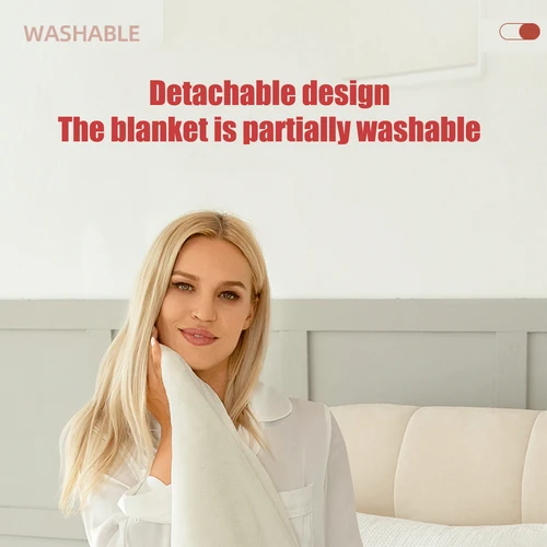 Electric Blanket and Double-Sided Sherpa Blanket with Sheep's Wool Remote Control